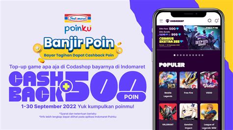 top up coc codashop - tukarkan poin Indomaret: real time demi kenyamanan nonton top-up mudah Cash PB Online eksklusif image 1